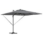 vidaXL Parasol Roma Anthracite 286 x 285 x 270 cm Aluminium  Polyester