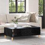 vidaXL Table basse Chêne noir 103 5 x 60 x 35 cm Bois d'ingénierie