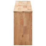 vidaXL Banc de rangement de chaussures 94x20x38cm Bois massif de noyer