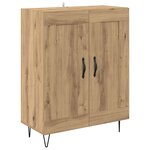 vidaXL Haut Armoire Chêne artisanal 69 5 x 34 x 180 cm