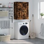vidaXL Armoire murale chêne fumé 69 5x34x90 cm bois d'ingénierie