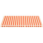vidaXL Tissu de remplacement pour auvent Jaune et orange 6x3 5 m