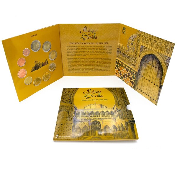 Espagne Coffret BU Euro 2024 - Alcazar de Séville