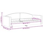 vidaXL Lit de repos noir 80x200 cm tissu