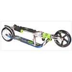 Hudora 14750/01 - Trottinette Aluminium Big Wheel 205 vert et bleu.