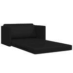 vidaXL Canapé-Lit 110cm Noir Simili cuir