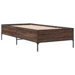 vidaXL Cadre de lit sans matelas chêne marron 100x200 cm