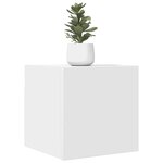 vidaXL Meubles TV muraux 2 Pièces Blanc 30 5x30x30 cm