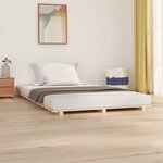 vidaXL Cadre de lit 140x200 cm Bois de pin massif