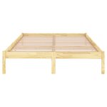 vidaXL Cadre de lit sans matelas bois massif 140x190 cm
