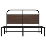 vidaXL Cadre de lit sans matelas 160x200 cm chêne marron