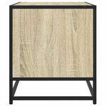 vidaXL Meuble TV chêne sonoma 91x40x46 cm bois d'ingénierie et métal
