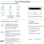 Imprimante multifonction HP LaserJet M140w laser noir et blanc