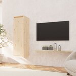 vidaXL Armoire murale 30x30x100 cm Bois de pin massif