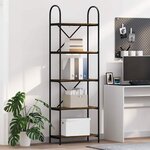vidaXL Étagère Chêne fumé 60 x 30 x 183 cm Bois d'ingénierie