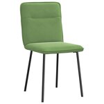 vidaXL Chaises à manger lot de 2 Vert clair Velours