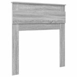 vidaXL Tête de lit Gris Sonoma 75 cm Bois d'ingénierie