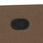 vidaXL Fauteuil inclinable Marron Tissu