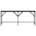 vidaXL Table console Chêne noir 180 x 30 x 75 cm Bois d'ingénierie