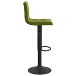 vidaXL Tabourets de bar lot de 2 vert clair velours
