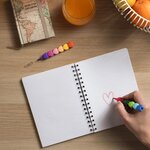 Legami STC0001 - 12 Crayons de Couleur Empilables - Dream in Colour