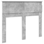vidaXL Tête de lit Gris béton 135 cm Bois d'ingénierie