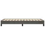 vidaXL Cadre de lit sans matelas gris foncé 90x190 cm velours