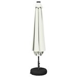 vidaXL Parasol de jardin avec lumières LED et base 230 x 230 cm