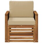 vidaXL Sofa de milieu extérieur Naturel