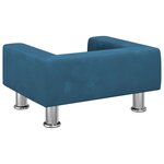 vidaXL Canapé pour enfants bleu 50x40x26 5 cm velours