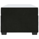 vidaXL Cadre de lit avec matelas Noir 80 x 200 cm tissu