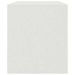 vidaXL Meuble TV blanc 99x39x44 cm acier