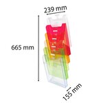 Trieur Mural Modulable Vertical 6 Compartiments A4 - Arlequin - Exacompta