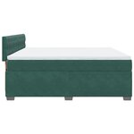 vidaXL Sommier à lattes de lit et matelas Vert foncé 180x200cm Velours