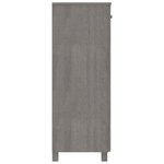 vidaXL Armoire à chaussures HAMAR Gris clair 85x40x108 cm Pin massif