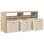 vidaXL Basboard avec tiroir Chêne Sonoma 87 x 27 5 x 43 cm