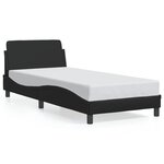 vidaXL Cadre de lit sans matelas noir 80x200 cm similicuir