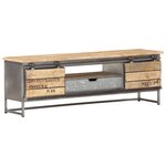 vidaXL Meuble TV 120 x 30 x 40 cm Bois massif de manguier