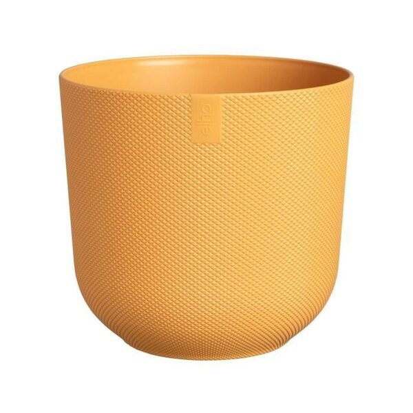 Pot de fleur Jazz Rond - Jaune Ø 34.5 x hauteur 32 cm - Intérieur 100 recyclé