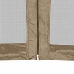 vidaXL Chapiteau hexagonal et parois latérales 3 6x3 1 m taupe 220g/m²