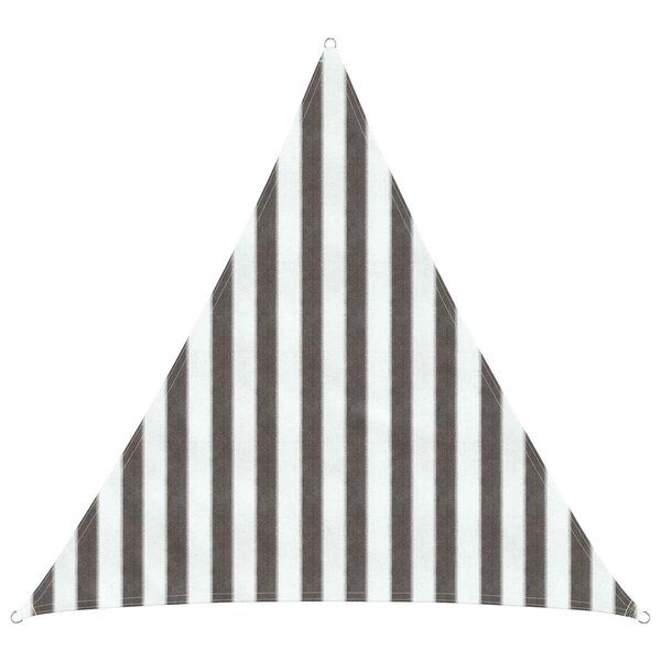 vidaXL Voile d'ombre Gris clair et blanc 2 x 2 x 2 m HDPE