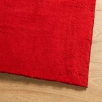 vidaXL Tapis HUARTE à poils courts doux et lavable rouge 80x250 cm