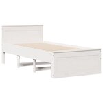vidaXL Cadre de lit sans matelas avec tête de lit 90x200cm bois de pin