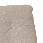 vidaXL fauteuil Gris clair 61 x 78 x 98 cm Tissu Sherpa