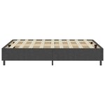 vidaXL Sommier à lattes de lit sans matelas gris tissu 180x200 cm