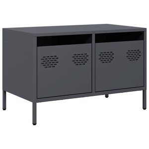 vidaXL Meuble TV anthracite 68x39x43 5 cm acier laminé à froid