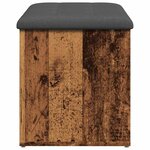 vidaXL Banc de rangement vieux bois 82x42x45 cm bois d'ingénierie
