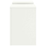 vidaXL Supports pour plantes 2 Pièces Blanc 24 x 24 x 35 cm Acier
