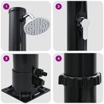 vidaXL Douche Solaire Extérieure 217 cm 20 L