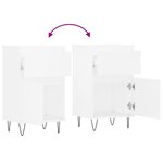 vidaXL Buffet blanc 40x35x70 cm bois d’ingénierie